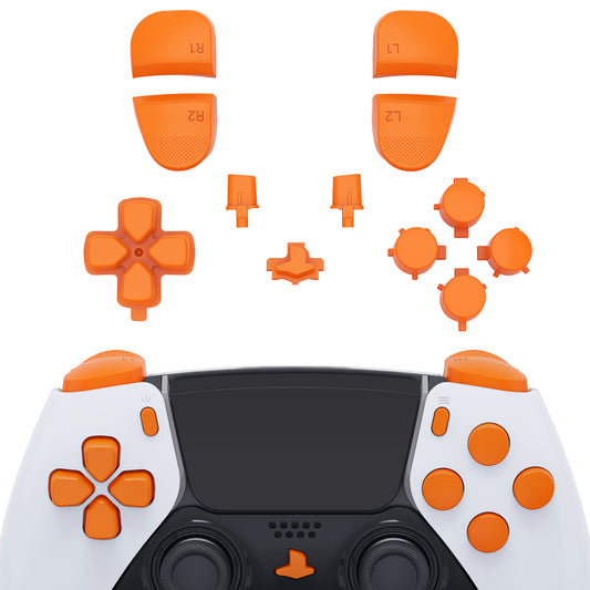 Replacement Full Set Buttons Compatible with PS5 Edge Controller - Orange eXtremeRate
