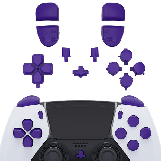 Replacement Full Set Buttons Compatible with PS5 Edge Controller - Purple eXtremeRate