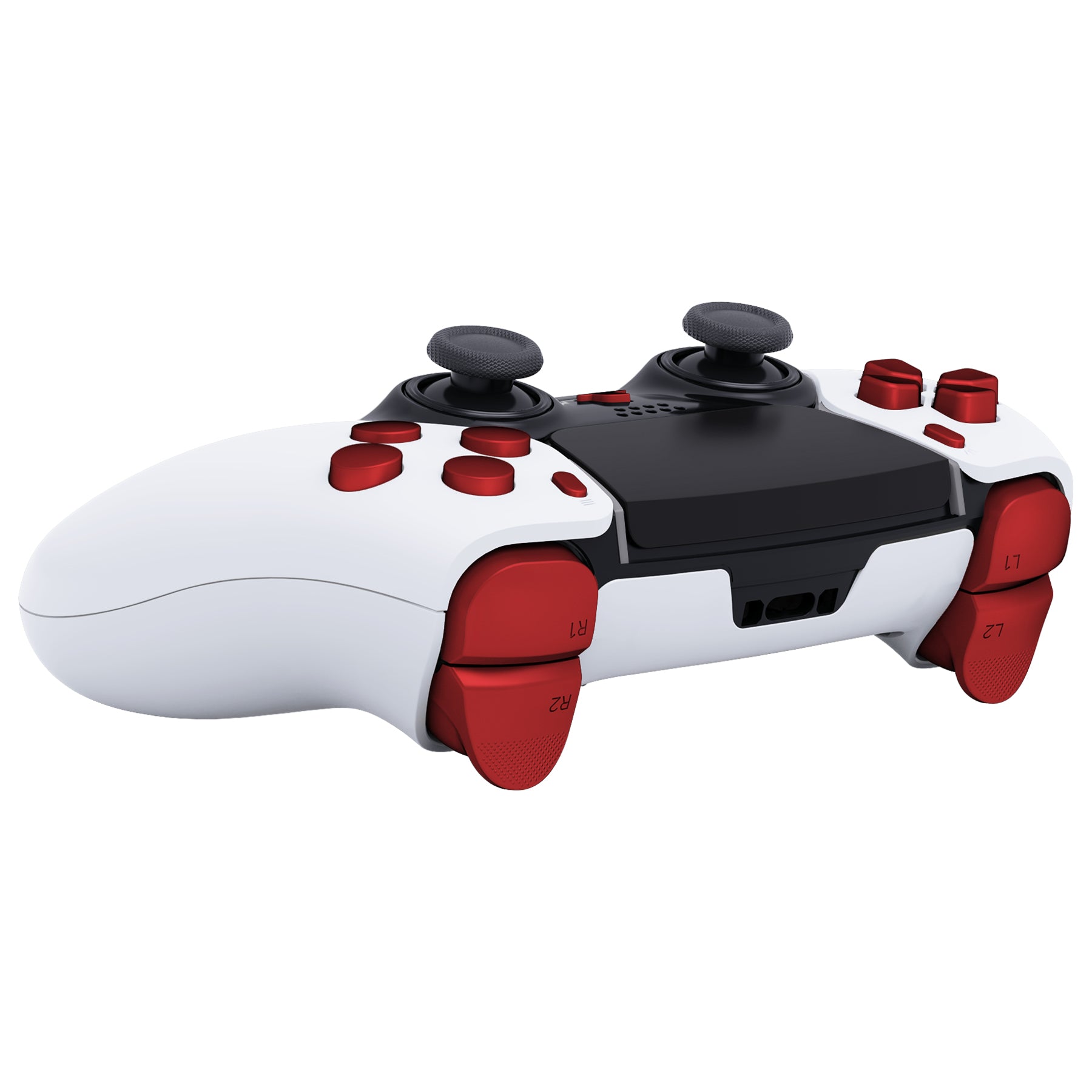 eXtremeRate Replacement Full Set Buttons Compatible with PS5 Edge  Controller - Scarlet Red