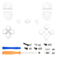 Replacement Full Set Buttons Compatible with PS5 Edge Controller - White eXtremeRate