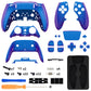Replacement Full Set Shells with Buttons Compatible with PS5 Edge Controller - Chameleon Purple Blue eXtremeRate