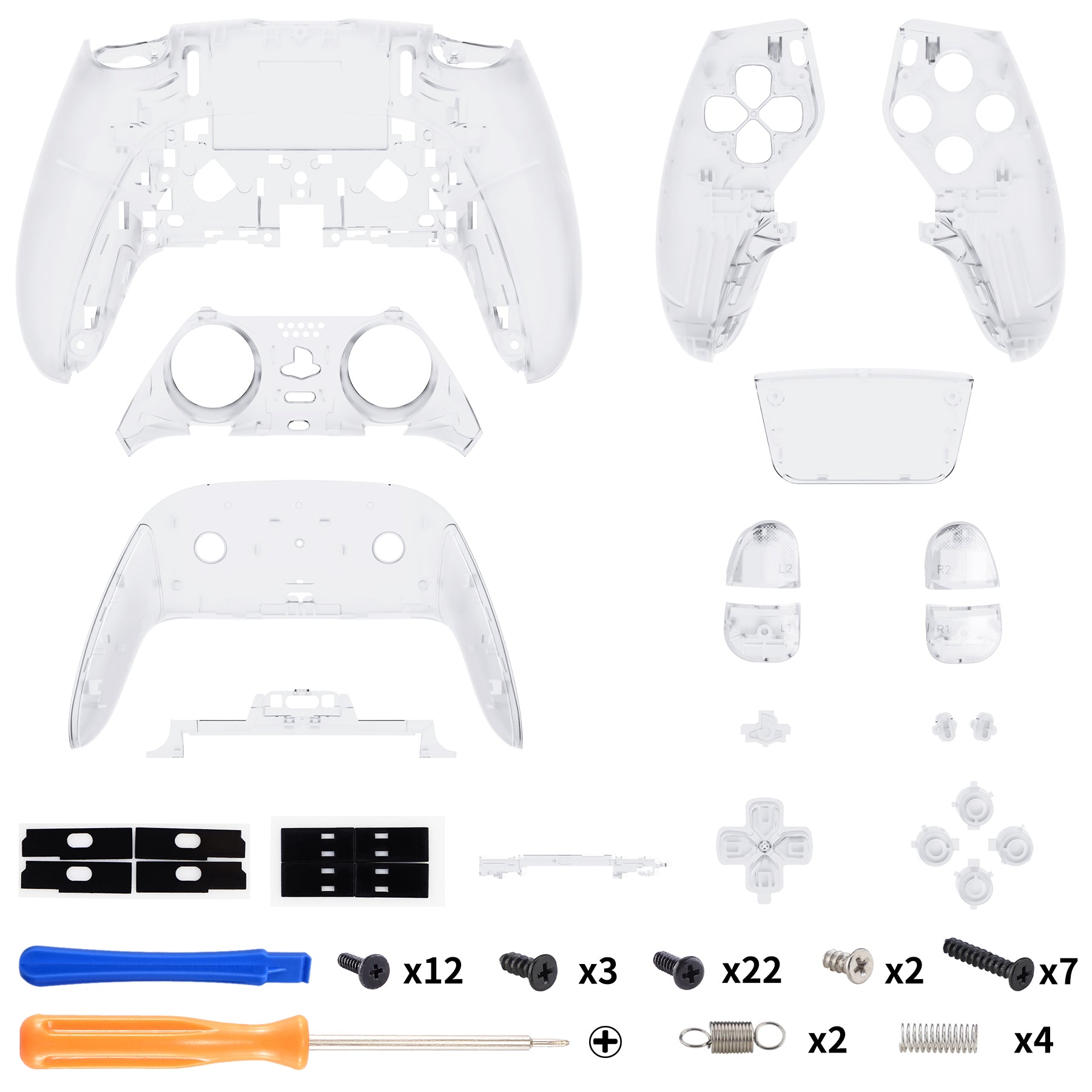 eXtremeRate New Hope Gray Full Set Housing Shell with Buttons Touchpad  Cover Compatible with ps5 Edge Controller, Custom Replacement Decorative  Trim Shell Front Back Plates Compatible with ps5 Edge Controller –  eXtremeRate
