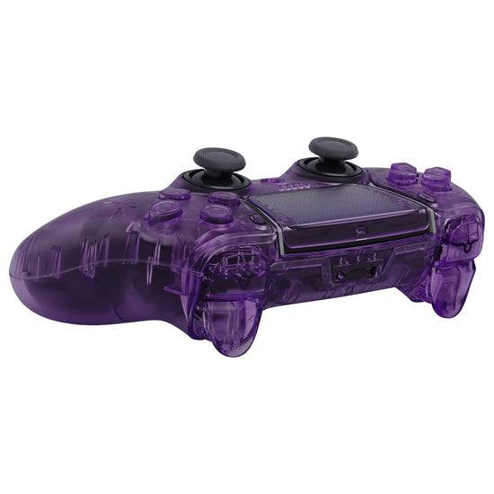 eXtremeRate Clear Atomic Purple Full Set Housing Shell with Buttons ...
