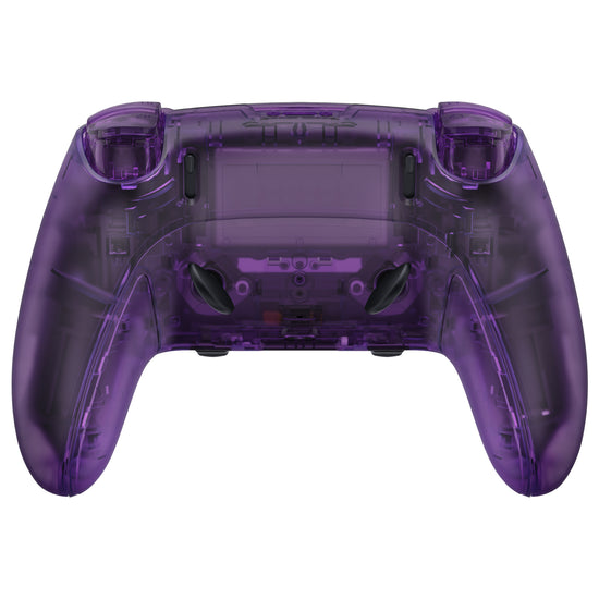 eXtremeRate Clear Atomic Purple Full Set Housing Shell with Buttons ...