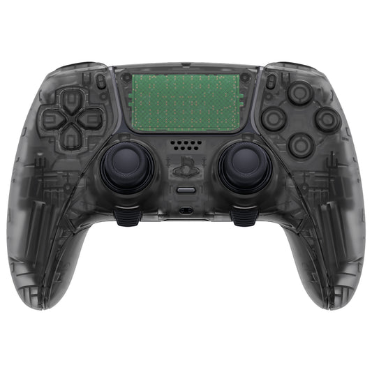 Replacement Full Set Shells with Buttons Compatible with PS5 Edge Controller - Clear Black eXtremeRate