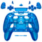 Replacement Full Set Shells with Buttons Compatible with PS5 Edge Controller - Clear Blue eXtremeRate