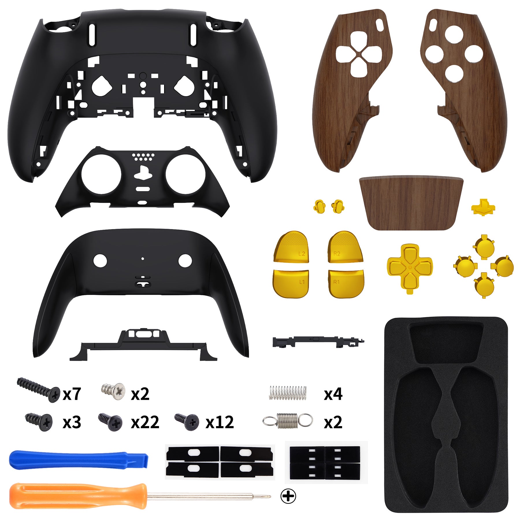 eXtremeRate The Great Wave Full Set Housing Shell with Buttons Touchpad  Cover Compatible with ps5 Edge Controller, Custom Replacement Decorative  Trim Shell Front Back Plates Compatible with ps5 Edge Controller –  eXtremeRate