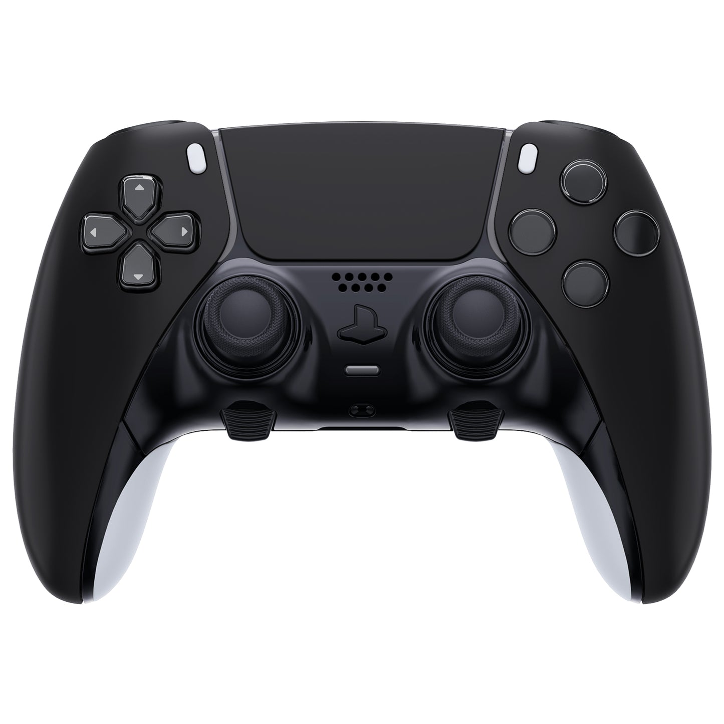 Replacement Left Right Front Housing Shell with Touchpad Compatible with PS5 Edge Controller - Black eXtremeRate