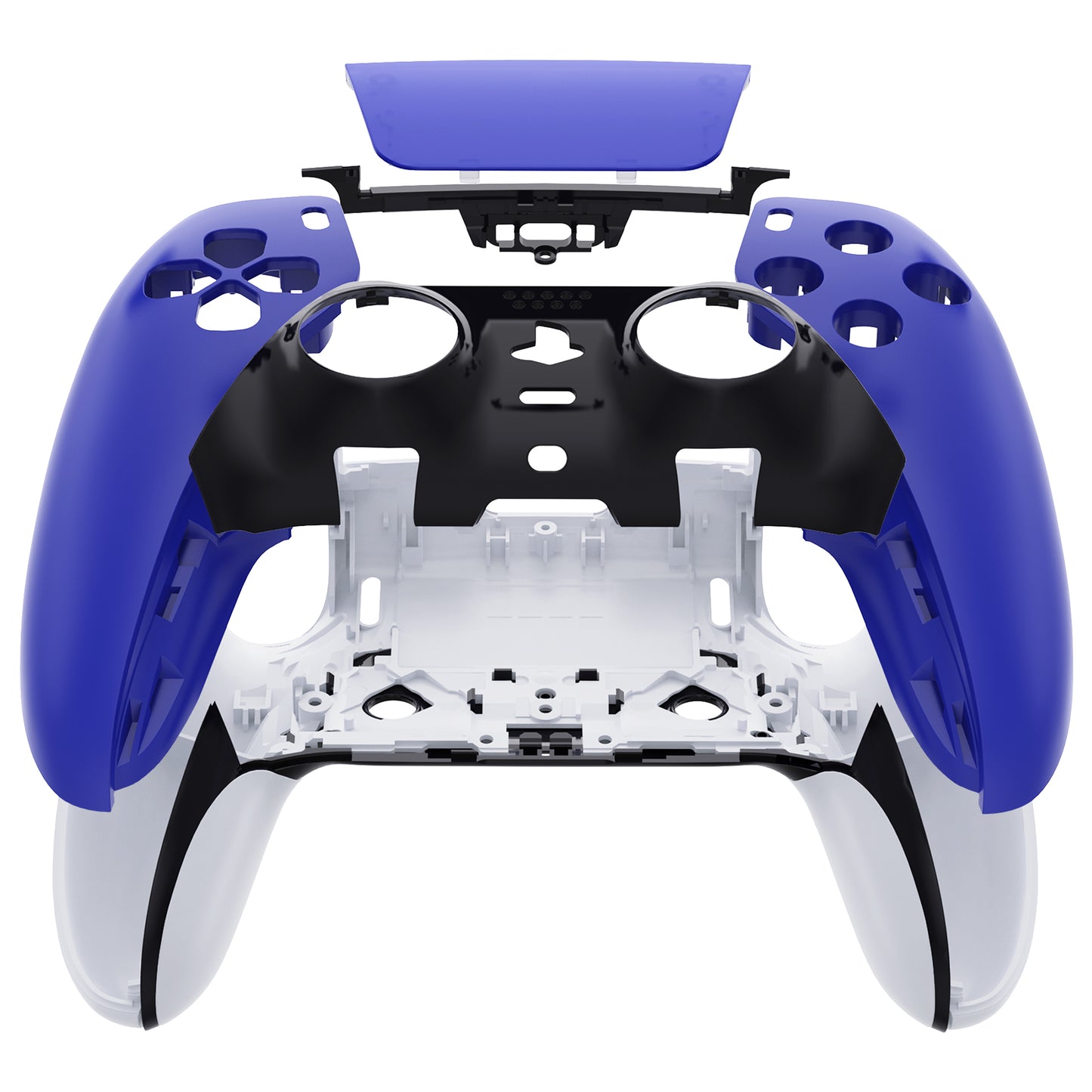 Replacement Left Right Front Housing Shell with Touchpad Compatible with PS5 Edge Controller - Blue eXtremeRate