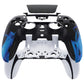 Replacement Left Right Front Housing Shell with Touchpad Compatible with PS5 Edge Controller - Blue Flame eXtremeRate