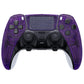 Replacement Left Right Front Housing Shell with Touchpad Compatible with PS5 Edge Controller - Clear Atomic Purple eXtremeRate