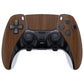 Replacement Left Right Front Housing Shell with Touchpad Compatible with PS5 Edge Controller - Wood Grain eXtremeRate