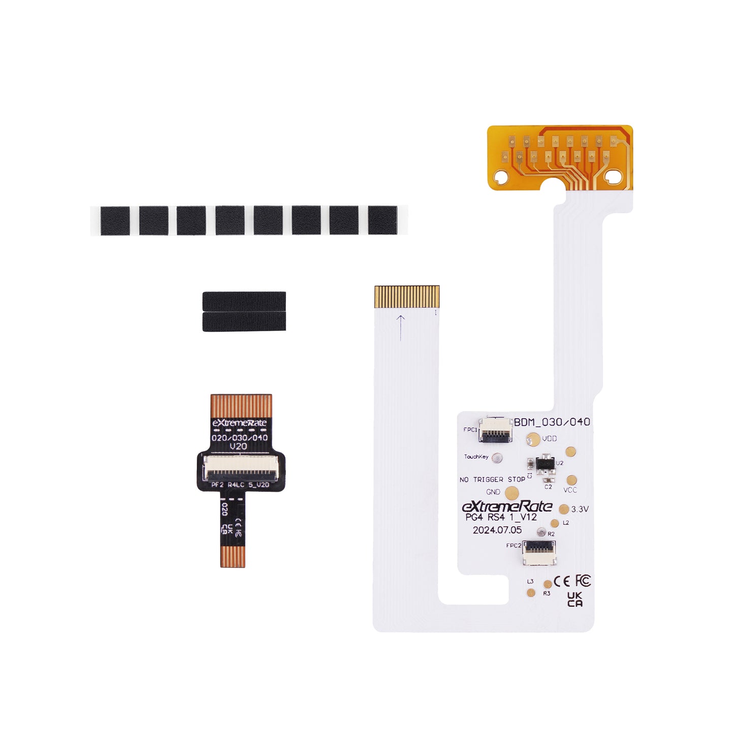 Replacement Main FPC Ribbon Cable & Custom DIY Tape for eXtremeRate Rise V3 & RISE4 V3 Remap kit for PS5 Controller BDM-030/040/050