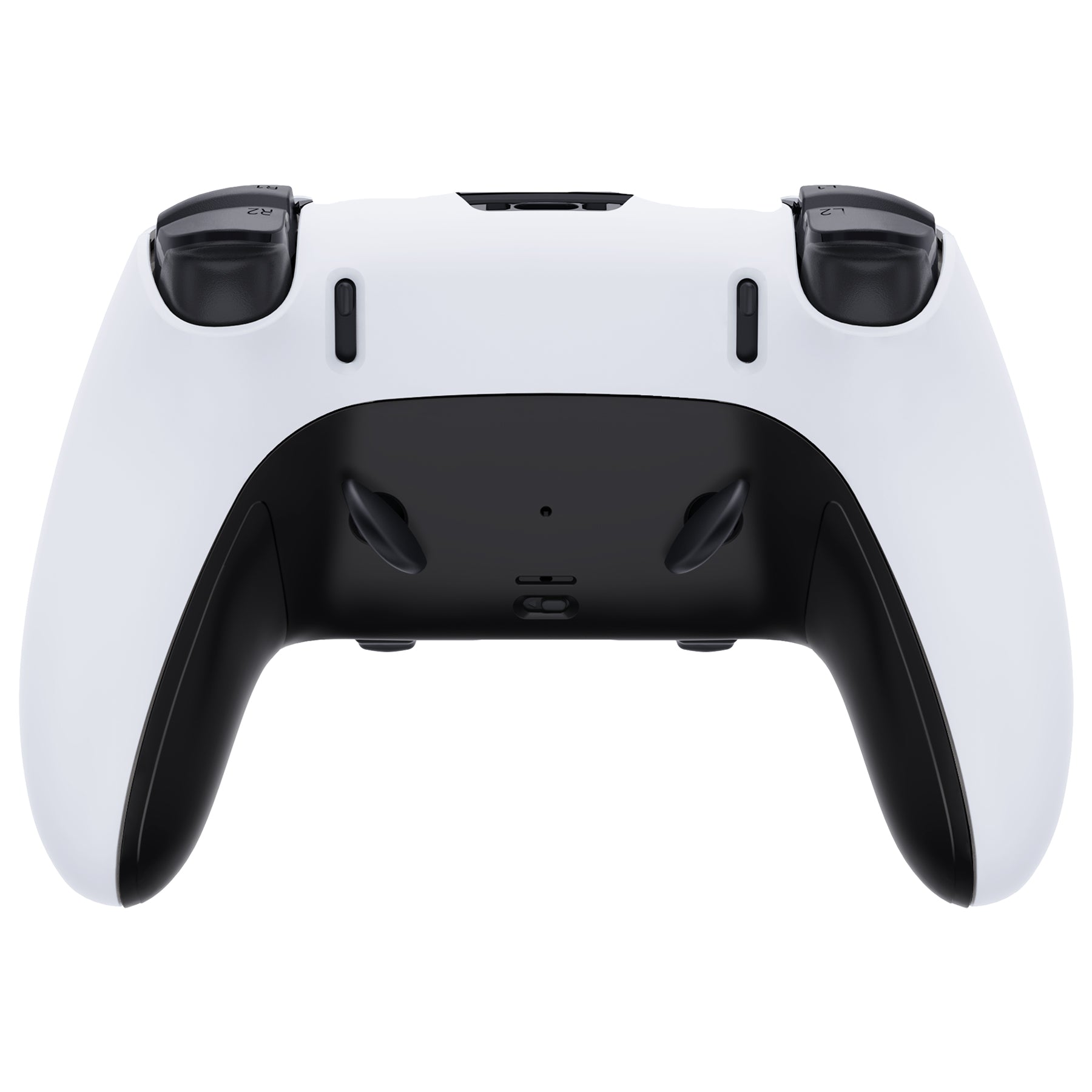 Replacement Top Bottom Decorative Trim Shell Compatible with PS5 Edge Controller - Black eXtremeRate
