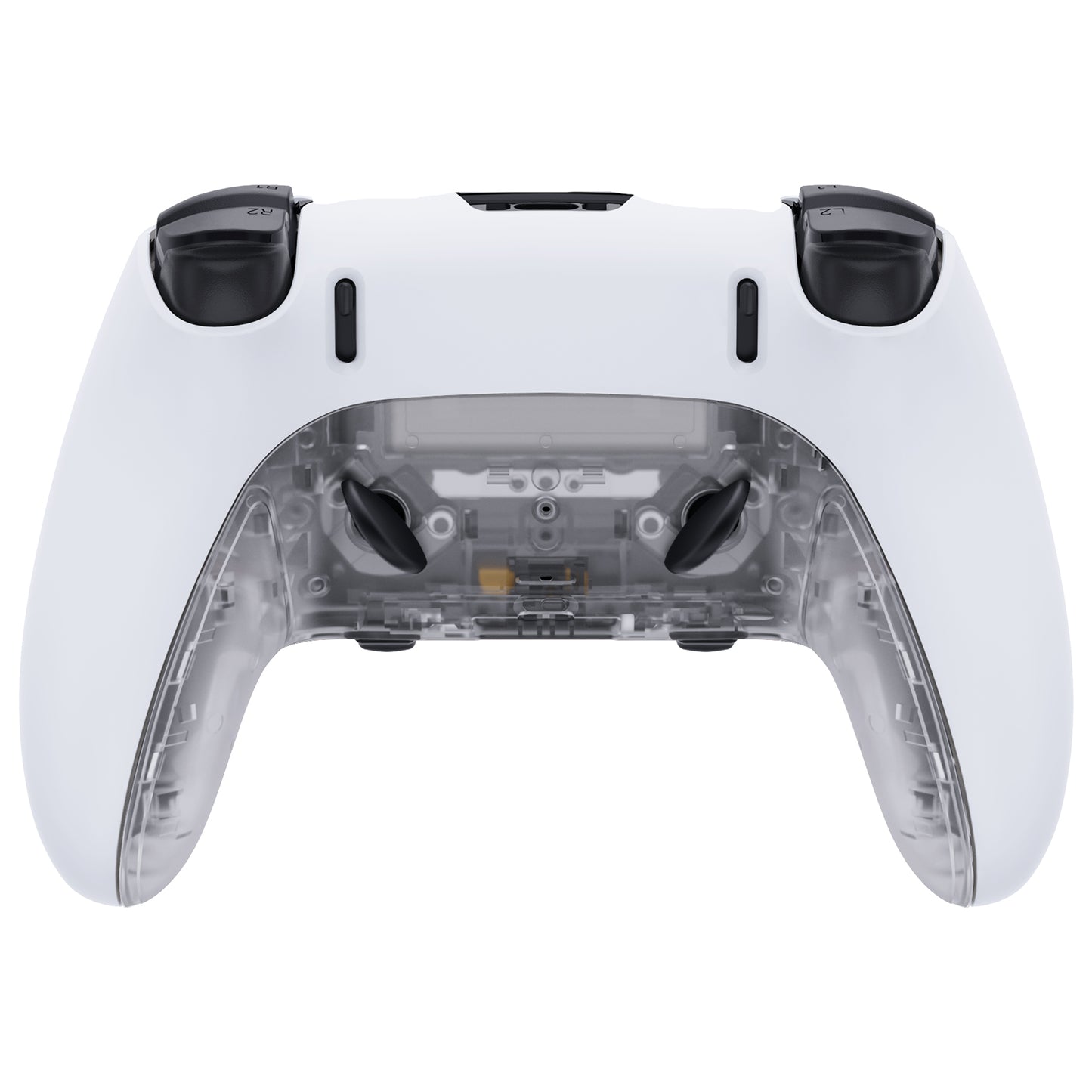 Replacement Top Bottom Decorative Trim Shell Compatible with PS5 Edge Controller - Clear eXtremeRate