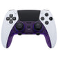 Replacement Top Bottom Decorative Trim Shell Compatible with PS5 Edge Controller - Clear Atomic Purple eXtremeRate