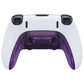 Replacement Top Bottom Decorative Trim Shell Compatible with PS5 Edge Controller - Clear Atomic Purple eXtremeRate