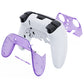 Replacement Top Bottom Decorative Trim Shell Compatible with PS5 Edge Controller - Clear Atomic Purple eXtremeRate