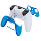 Replacement Top Bottom Decorative Trim Shell Compatible with PS5 Edge Controller - Clear Blue eXtremeRate