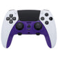 Replacement Top Bottom Decorative Trim Shell Compatible with PS5 Edge Controller - Purple eXtremeRate