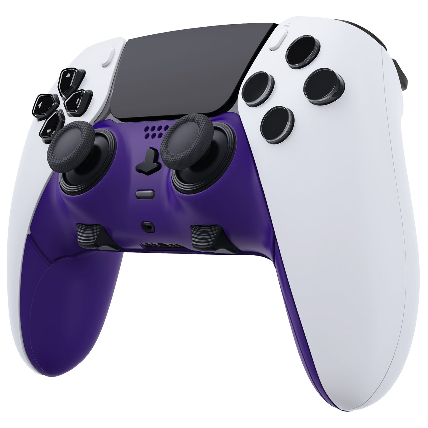 Replacement Top Bottom Decorative Trim Shell Compatible with PS5 Edge Controller - Purple eXtremeRate