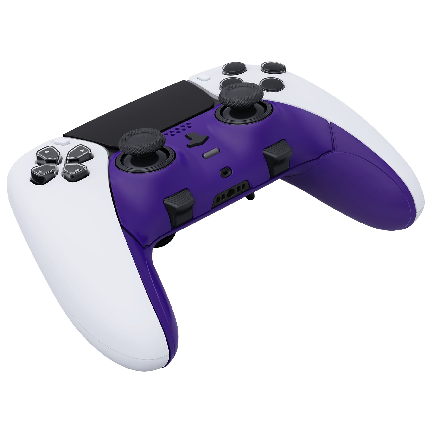 eXtremeRate Replacement Top Bottom Decorative Trim Shell Compatible with  PS5 Edge Controller - Purple