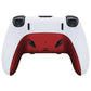 Replacement Top Bottom Decorative Trim Shell Compatible with PS5 Edge Controller - Scarlet Red eXtremeRate