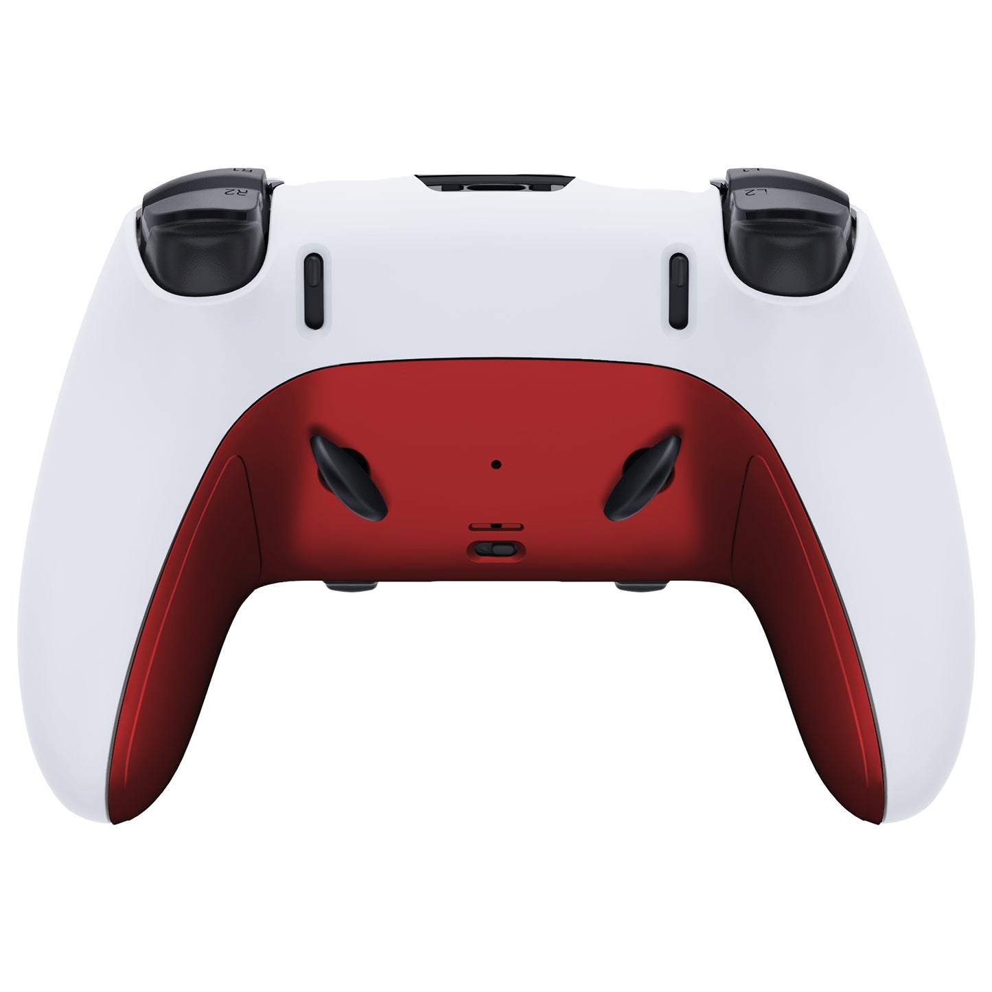 Replacement Top Bottom Decorative Trim Shell Compatible with PS5 Edge Controller - Scarlet Red eXtremeRate