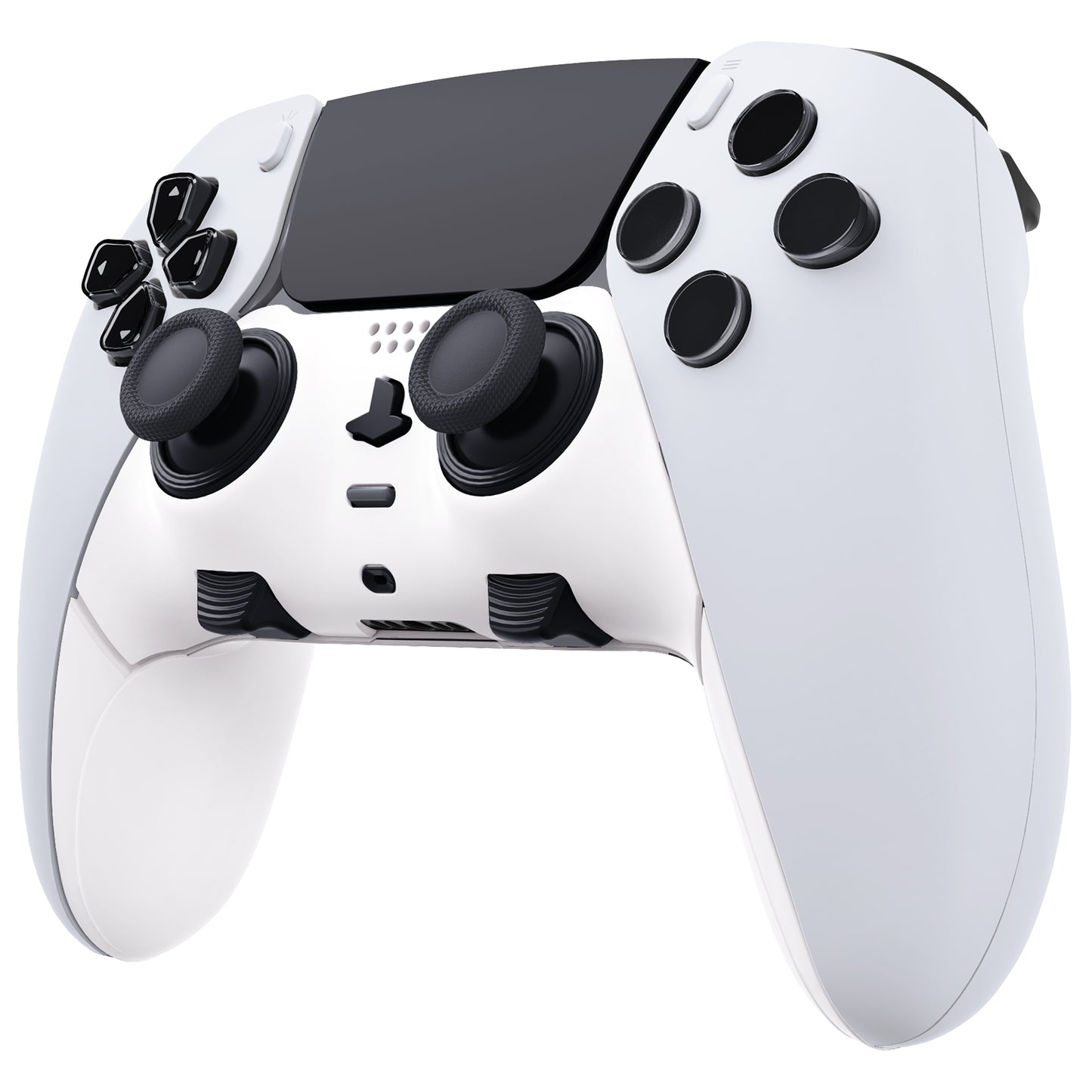 Replacement Top Bottom Decorative Trim Shell Compatible with PS5 Edge Controller - White eXtremeRate