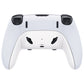 Replacement Top Bottom Decorative Trim Shell Compatible with PS5 Edge Controller - White eXtremeRate
