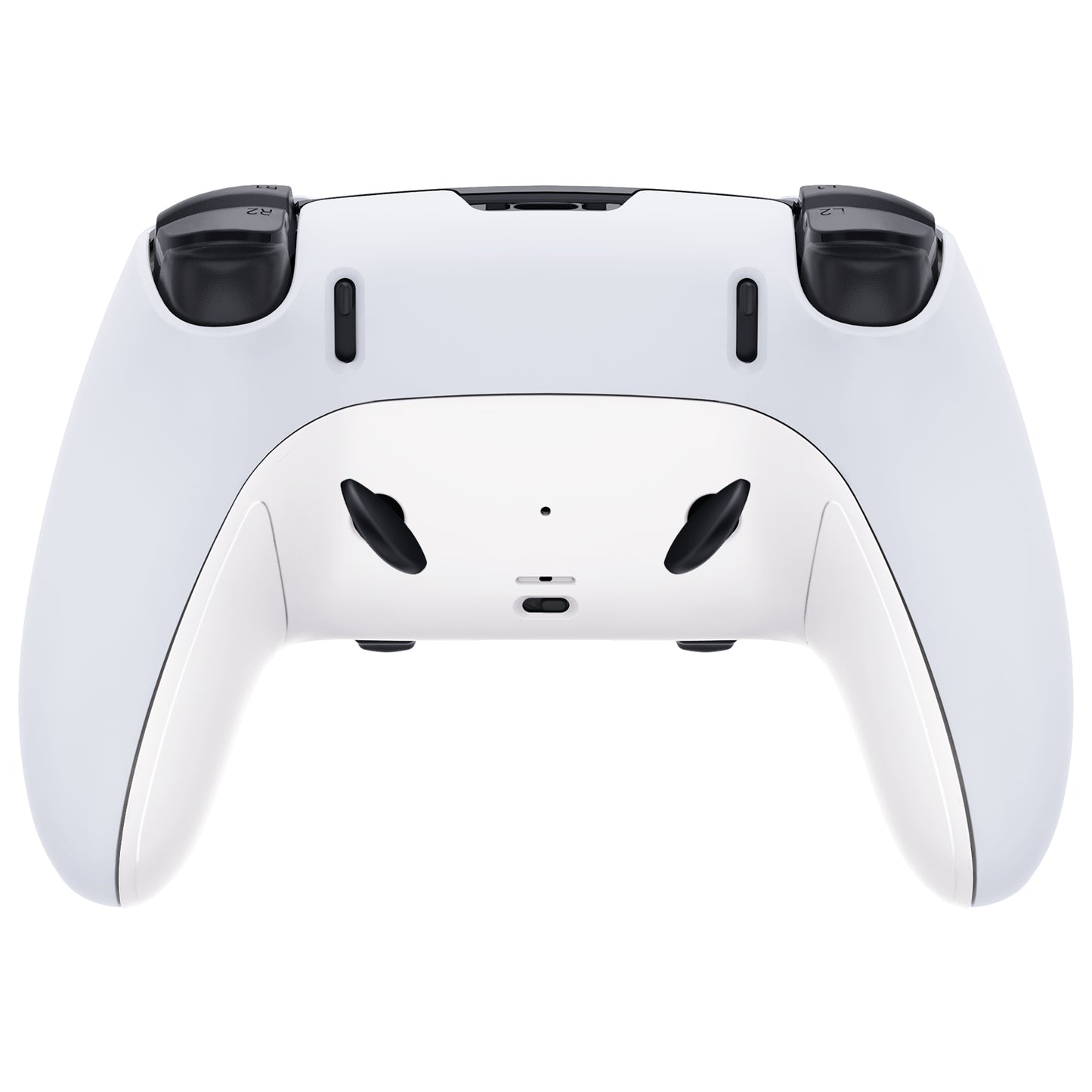 Replacement Top Bottom Decorative Trim Shell Compatible with PS5 Edge Controller - White eXtremeRate