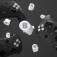 eXtremeRate Retail Three-Tone Robot White & Clear & New Hope Gray ABXY Action Buttons with Classic Symbols for Xbox Series X & S Controller & Xbox One S/X & Xbox One Elite V1/V2 Controller - JDX3M009