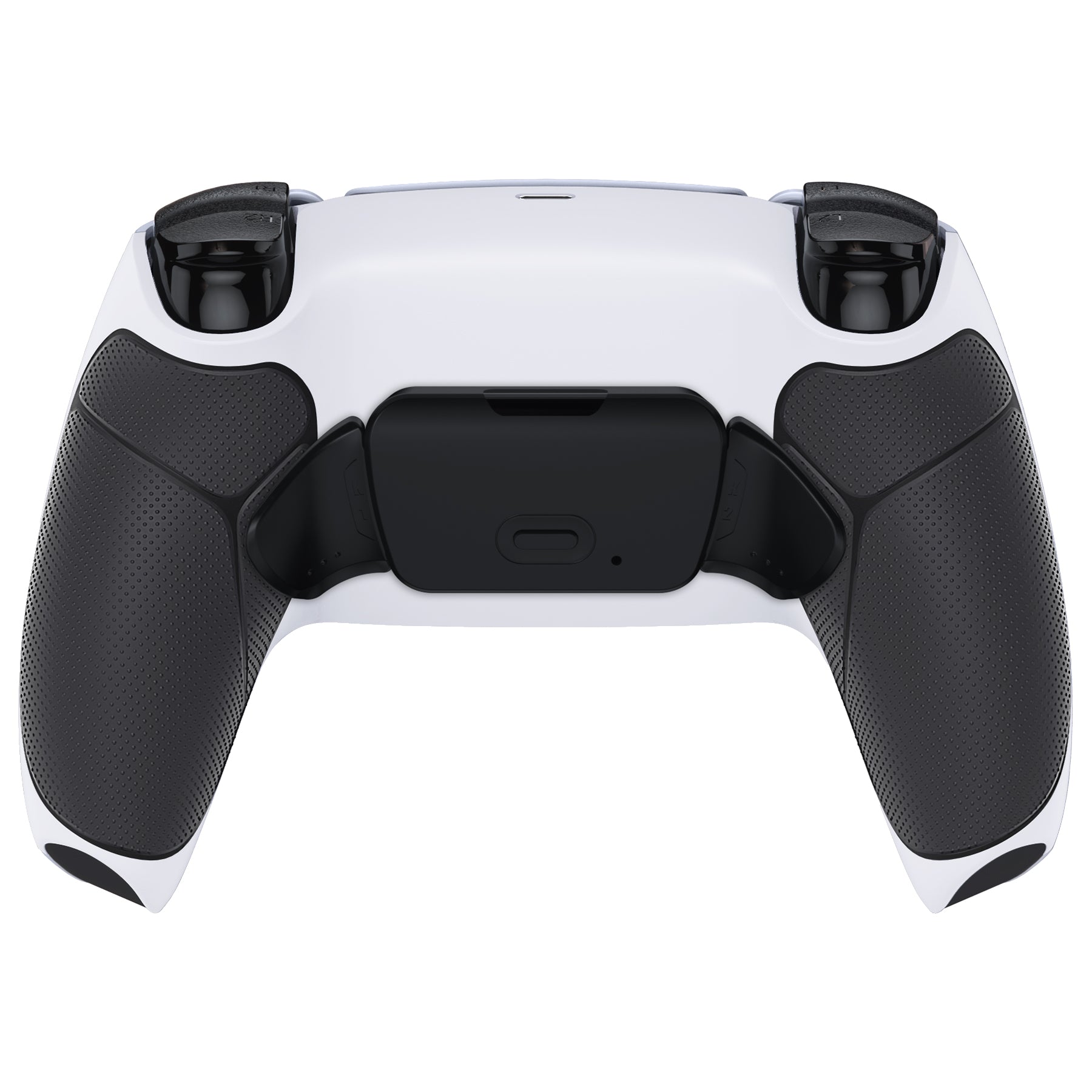 eXtremeRate Retail Rubberized Black Grip Remappable RISE Remap Kit for PS5 Controller BDM-030, Upgrade Board & Redesigned White Back Shell & Back Buttons for PS5 Controller - Controller NOT Included - XPFU6010G3