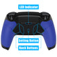 eXtremeRate Retail Blue Rubberized Grip Remappablee RISE4 Remap Kit for PS5 Controller BDM-030, Upgrade Board & Redesigned Back Shell & 4 Black Back Buttons for PS5 Controller - Controller NOT Included - YPFU6003G3