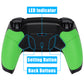eXtremeRate Retail eXtremeRate Rubberized Green Grip Remappable RISE 4.0 Remap Kit for ps5 Controller BDM-030, Upgrade Board & Redesigned Black Back Shell & 4 Back Buttons for ps5 Controller - Controller NOT Included - YPFU6004G3