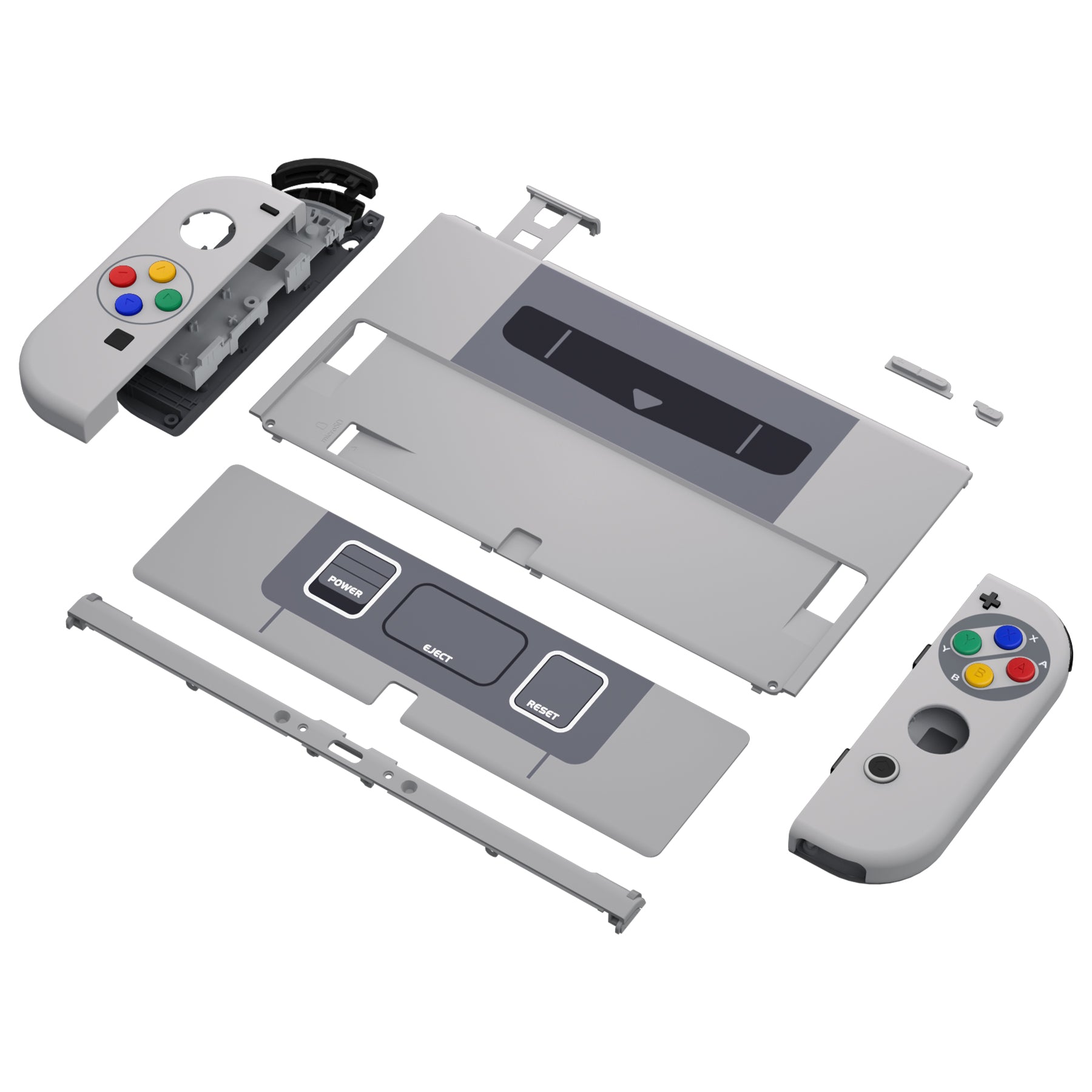 eXtremeRate SFC SNES Classic EU Style Soft Touch Full Set Shell 