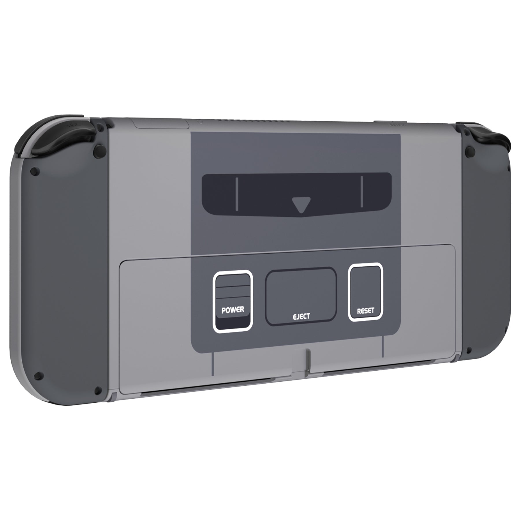 eXtremeRate Retail Replacement Soft Touch Full Set Shell for Nintendo Switch OLED - SFC SNES Classic EU Style - QNSOY7002