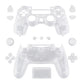 Clear Replacement Full Set Houaing Shell Facaplate Buttons for ps4 Slim ps4 Pro Controller (CUH-ZCT2 JDM-040 JDM-050 JDM-055) - SP4QM02 eXtremeRate