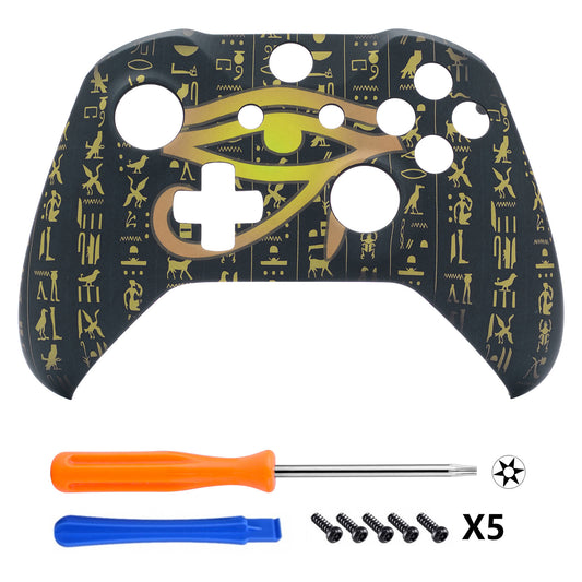 eXtremeRate Replacement Front Housing Shell for Xbox One X & S Controller (Model 1708) - Eye of Providence eXtremeRate