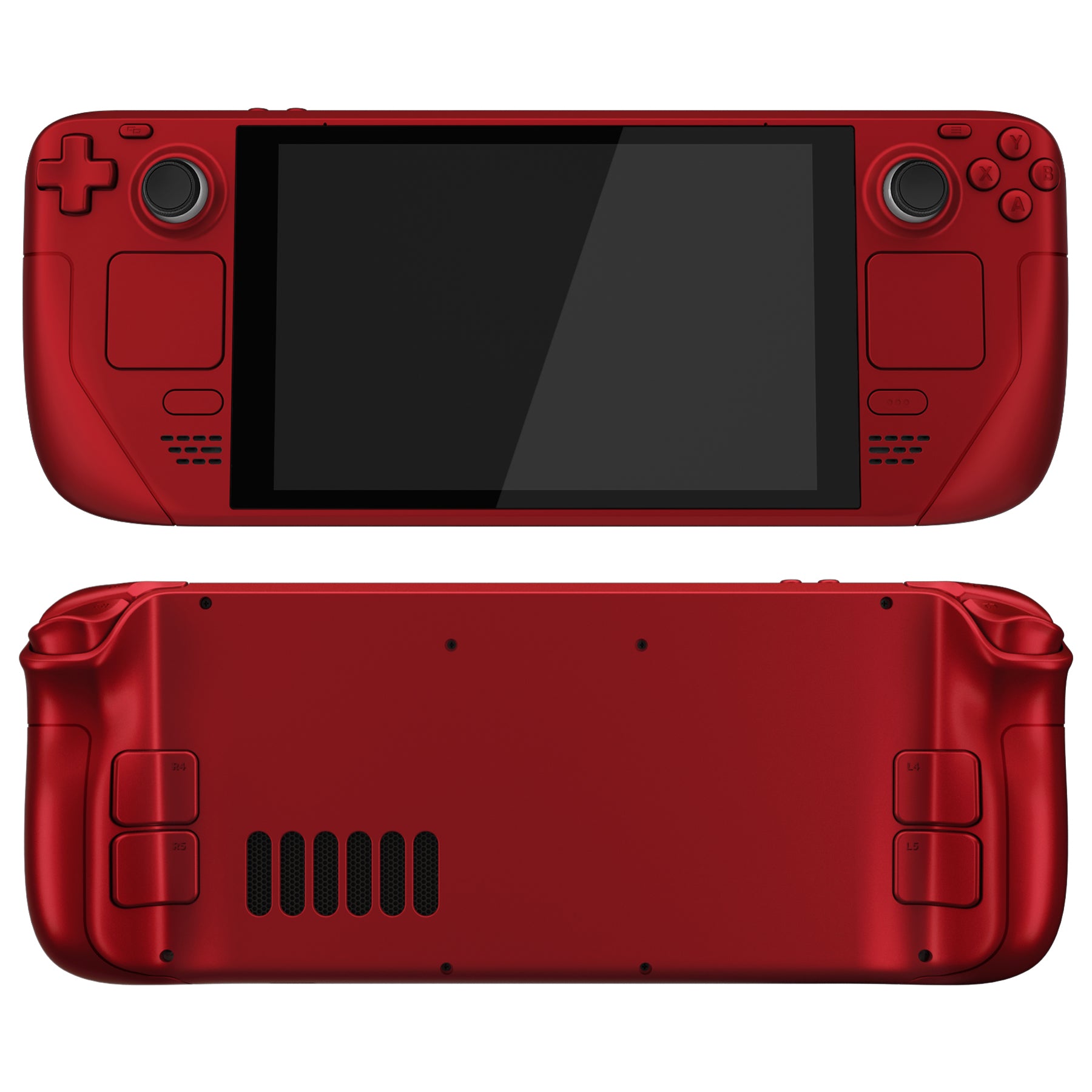 eXtremeRate Retail Scarlet Red Custom Full Set Shell with Buttons for Steam Deck Console