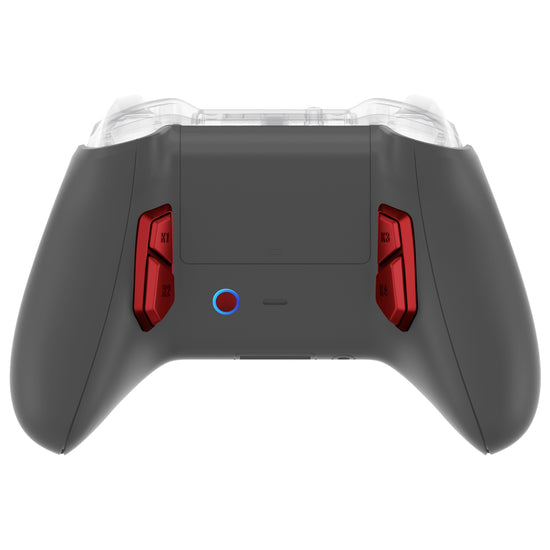 eXtremeRate Retail Redesigned K1 K2 K3 K4 Back Buttons For eXtremerate VICTOR S/X Remap Kit, Compatible With Xbox One S/X & Xbox Series X/S Controller - Scarlet Red