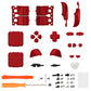 eXtremeRate Retail Scarlet Red Replacement Full Set Buttons for Steam Deck Console - JESDP003