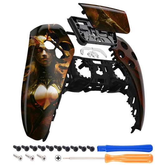 eXtremeRate Retail The Lilith Housing Shell Compatible with ps5 Controller BDM-010 BDM-020 BDM-030, DIY Replacement Shell Custom Touch Pad Cover Compatible with ps5 Controller - ZPFT1096G3