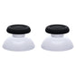 eXtremeRate Retail Solid White & Black Dual-Color Replacement Thumbsticks for PS5 Controller, Custom Analog Stick Joystick Compatible with PS5, for PS4 All Model Controller - JPF638
