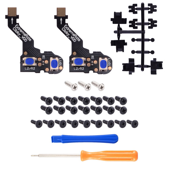 eXtremeRate Tactile Version Clicky Hair Trigger Kit for PS5 Controller ...