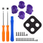 eXtremeRate Retail Three-Tone ABXY Action Buttons with Classic Symbols for Xbox Series X & S Controller & Xbox One S/X & Xbox One Elite V1/V2 Controller -Purple & Clear - JDX3M013