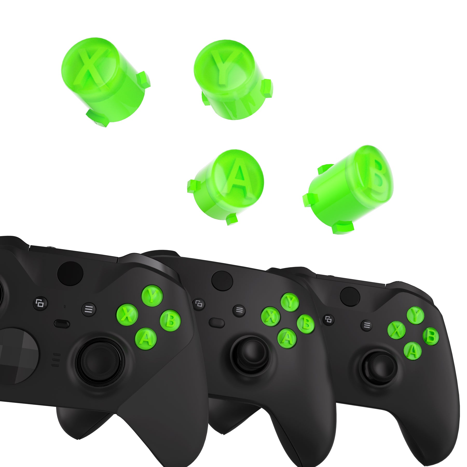 eXtremeRate Replacement Custom ABXY Action Buttons for Xbox Series X ...