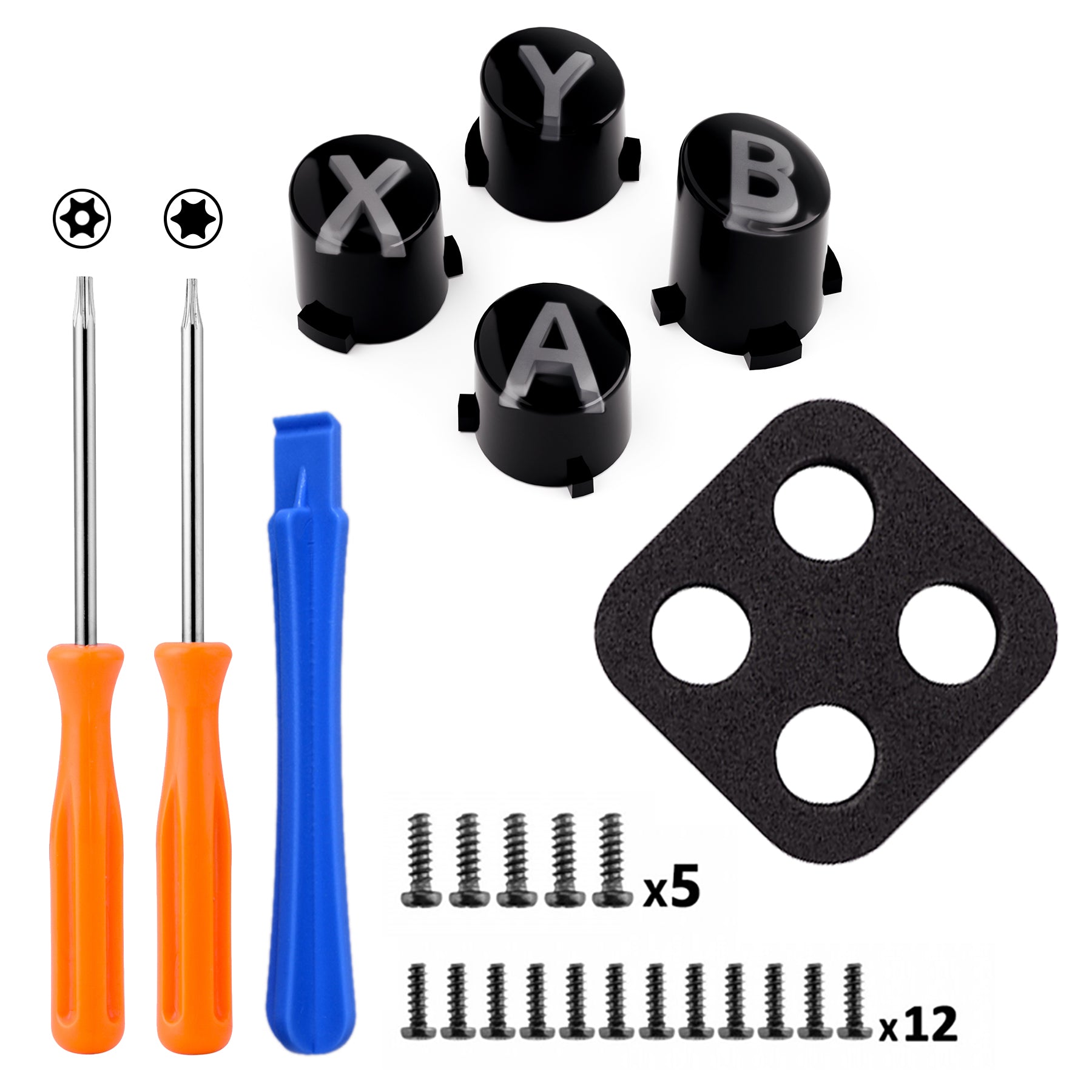 eXtremeRate Replacement Custom ABXY Action Buttons for Xbox Series X ...