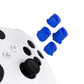 eXtremeRate Retail Three-Tone ABXY Action Buttons with Classic Symbols for Xbox Series X & S Controller & Xbox One S/X & Xbox One Elite V1/V2 Controller - Blue & Clear - JDX3M012