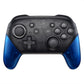 eXtremeRate Retail Transparent Clear Blue Replacement Handle Grips for Nintendo Switch Pro Controller, DIY Hand Grip Shell for Nintendo Switch Pro - Controller NOT Included - GRM505